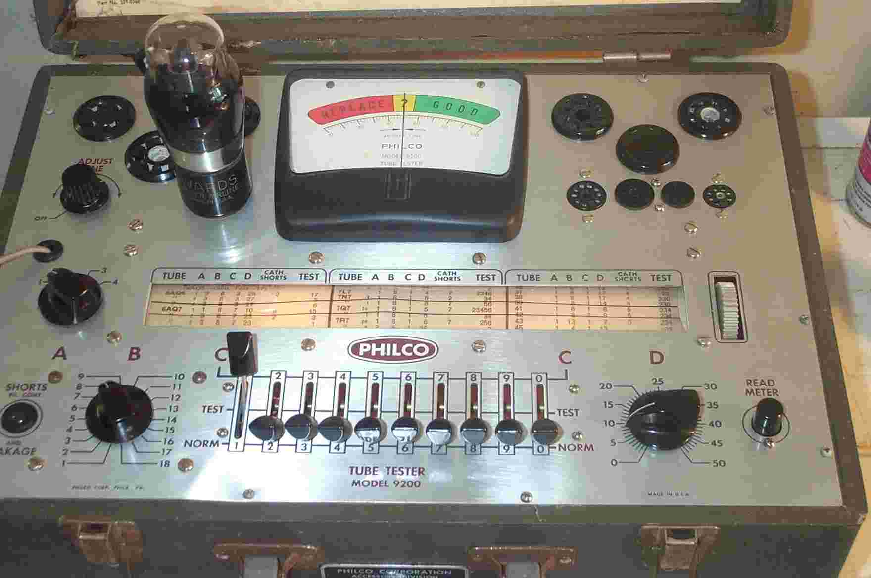 Philco Tube Tester